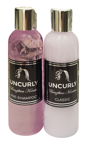 Uncurly Classic + Uncurly Pre-Shampoo Most effective DIY Brazilian keratin treatment Uncurly.com