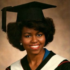 Michelle Obama's natural hair is somewhere in the Type 4s. Keratin treatments appear to have been a factor in her White House styles. Uncurly.com